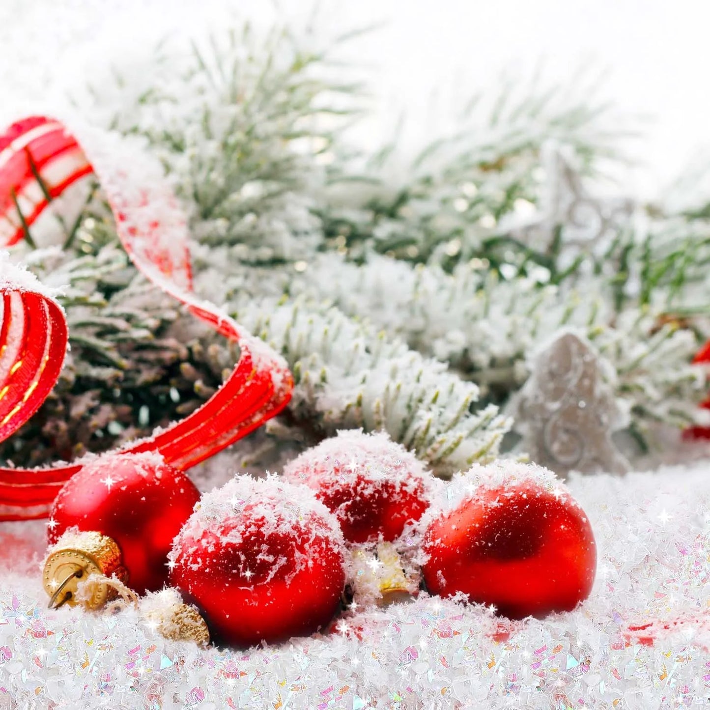 Fake Snow Christmas Decoration, Craft Artificial Snow Flake Fake Snow Powder, 23Oz Twinkles White Snow