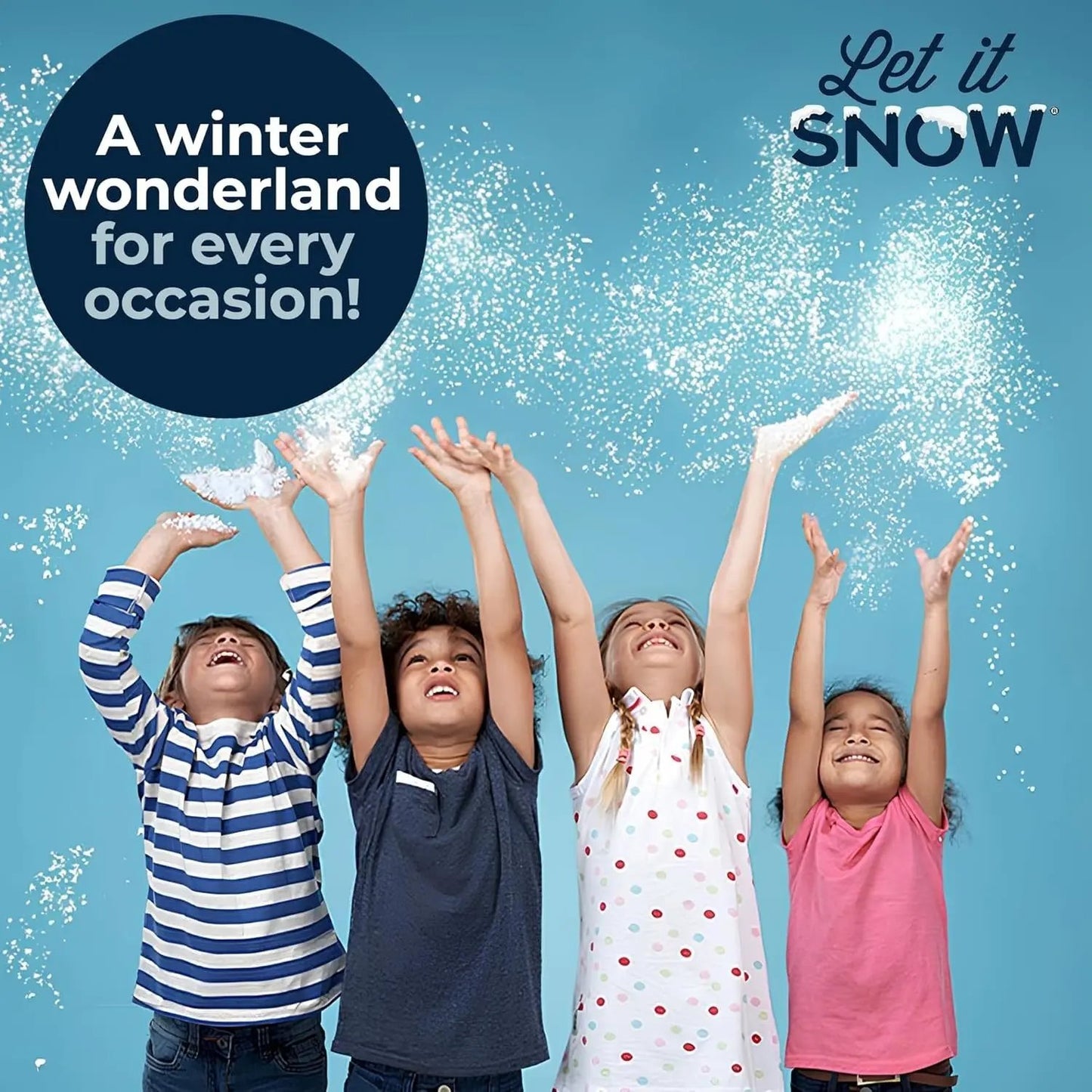 Let It Snow Instant Snow Powder for Slime and Fake Snow Decorations! Made in USA