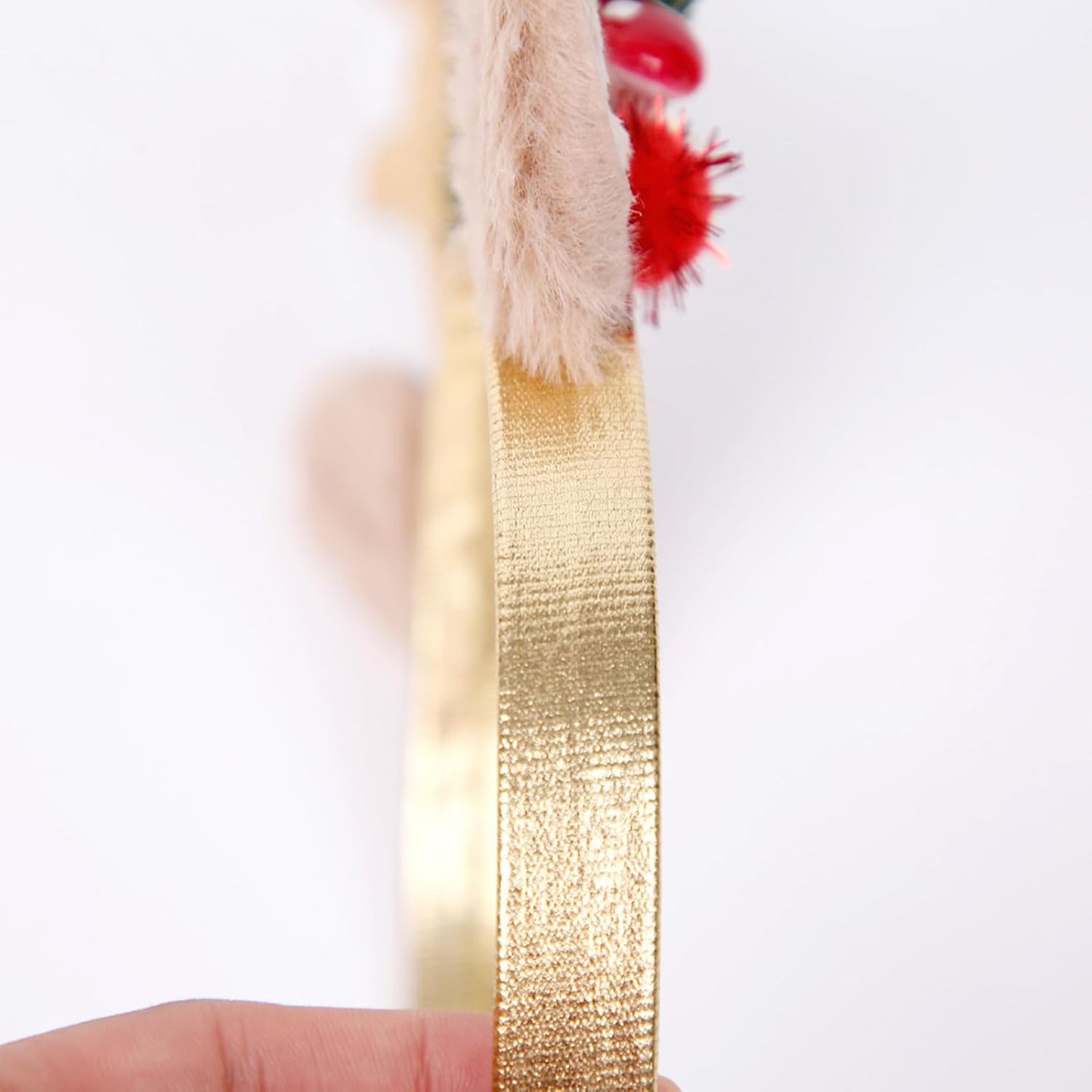 2 Pack Elk Antlers Headbands Glitter Christmas Reindeer Antlers Hair Bands Xmas Headwear Gift for Women Costume Christmas Holiday Party Accessory